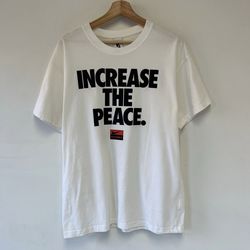 Stussy x Nike Increase The Peace T-Shirt Small XL  White CU9252-100