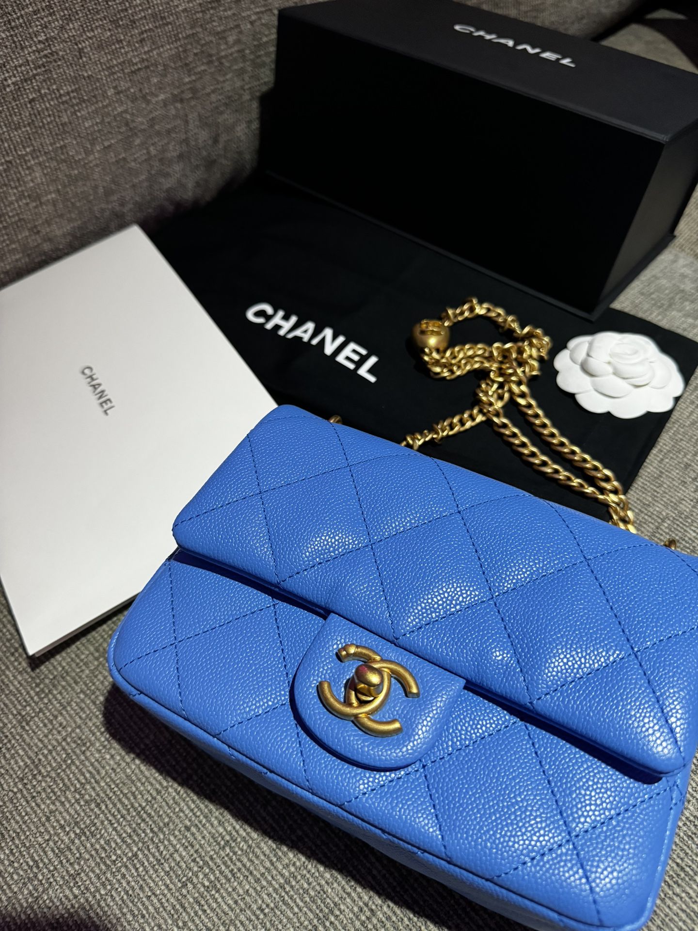 Chanel Caviar Quilted Sweetheart Flap Bag