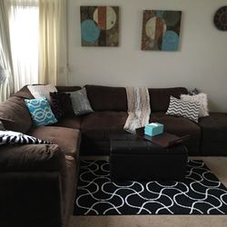 Macys Dark Brown Modular Sectional