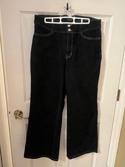 Like New Judy Blue Dark Wash Wide Leg Ladies Denim Jeans Large Size 32
