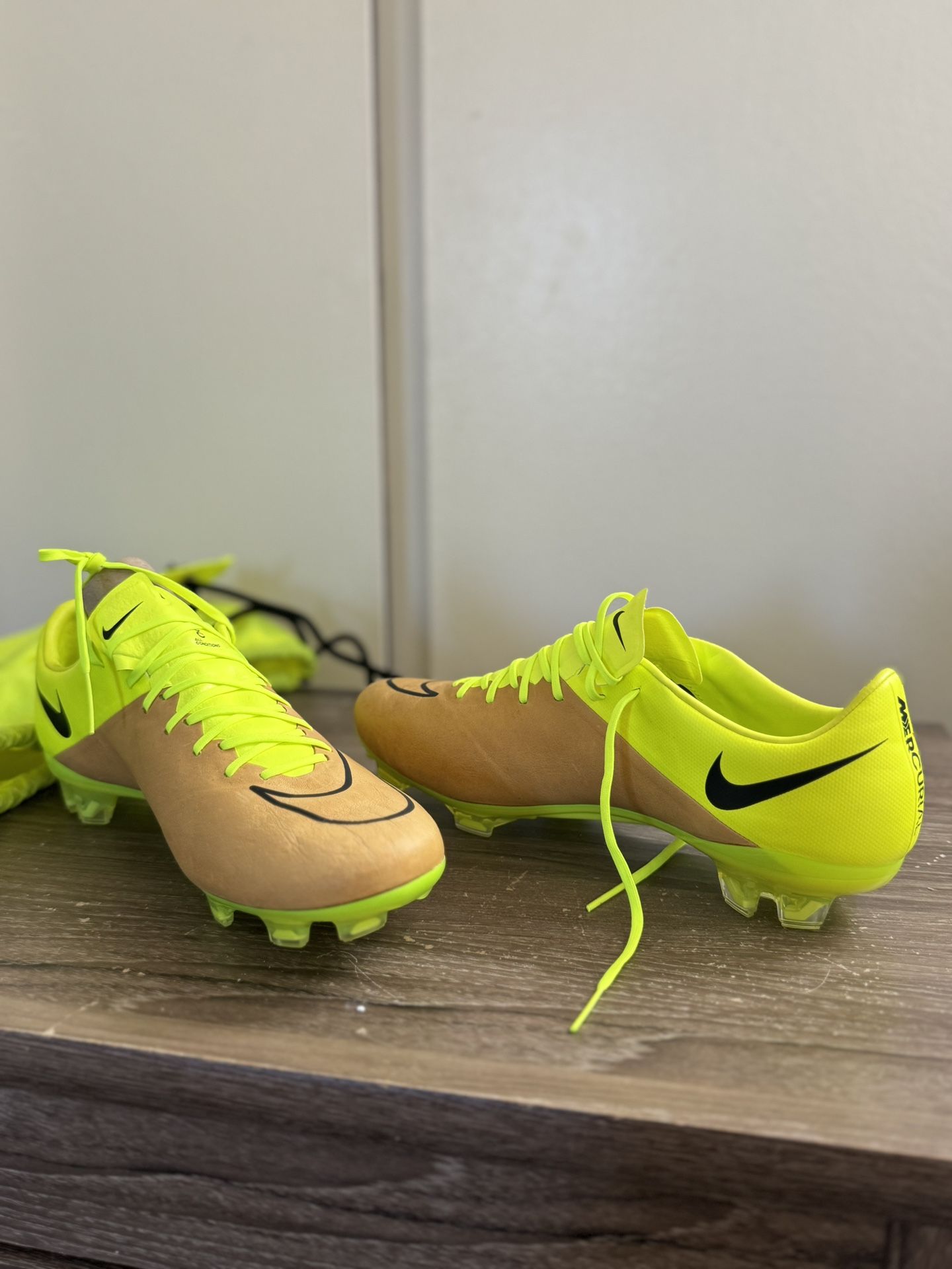 Nike Mercurial Vapor X Fg Elit Brown Boots Cleats Size 7.5 Men