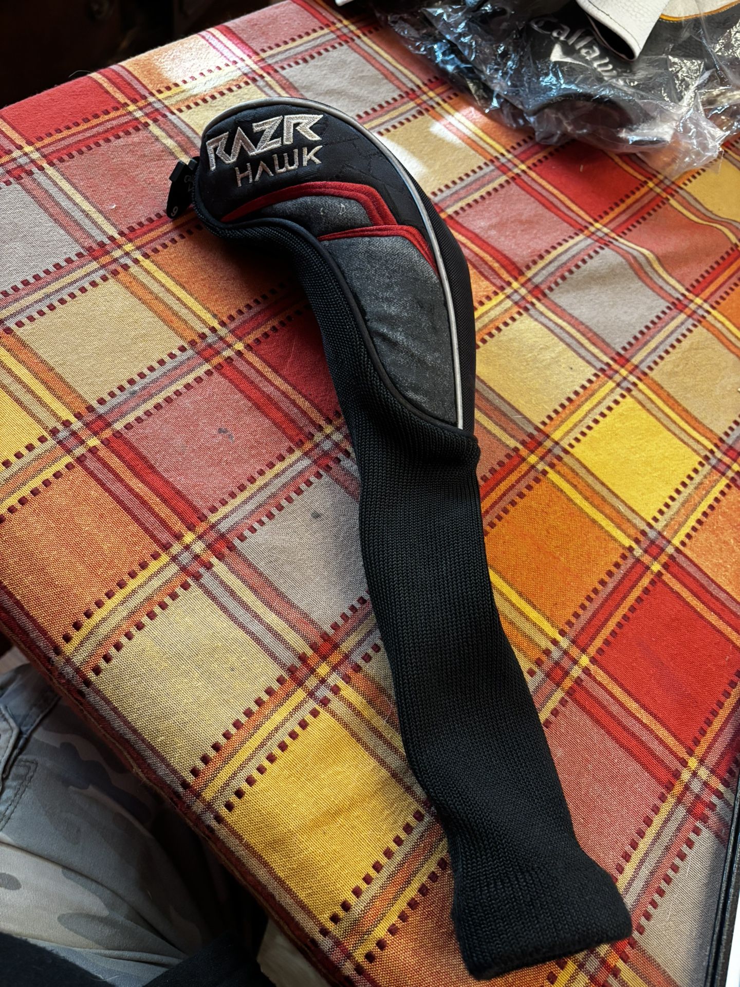Golf Club Cover Callaway RAZR HAWK Suede Blk/Red/Silver