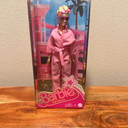 Barbie Movie Doll Margot Robbie In Pink Power Jumpsuit