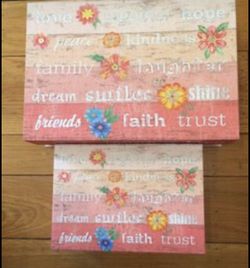 NWT Two Decorative Storage Boxes