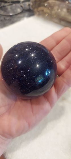 Blue Goldstone Sphere