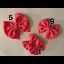Solid Color Hair Bows