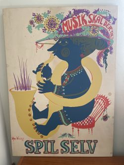 Bjorn Wiinblad Music Festival Mounted Poster