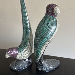 Stunning Mosaic Birds! 12”, 14”