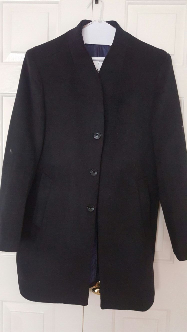 Long trendy jacket black for man