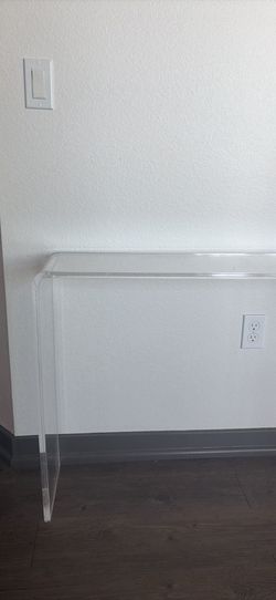 Acrylic console table