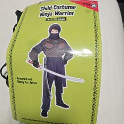 Used - Ninja Child Costume (Medium, 7-10 Yrs) $10