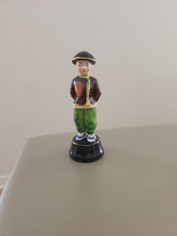 Vintage Asian Man Figurine Marked OK Japan