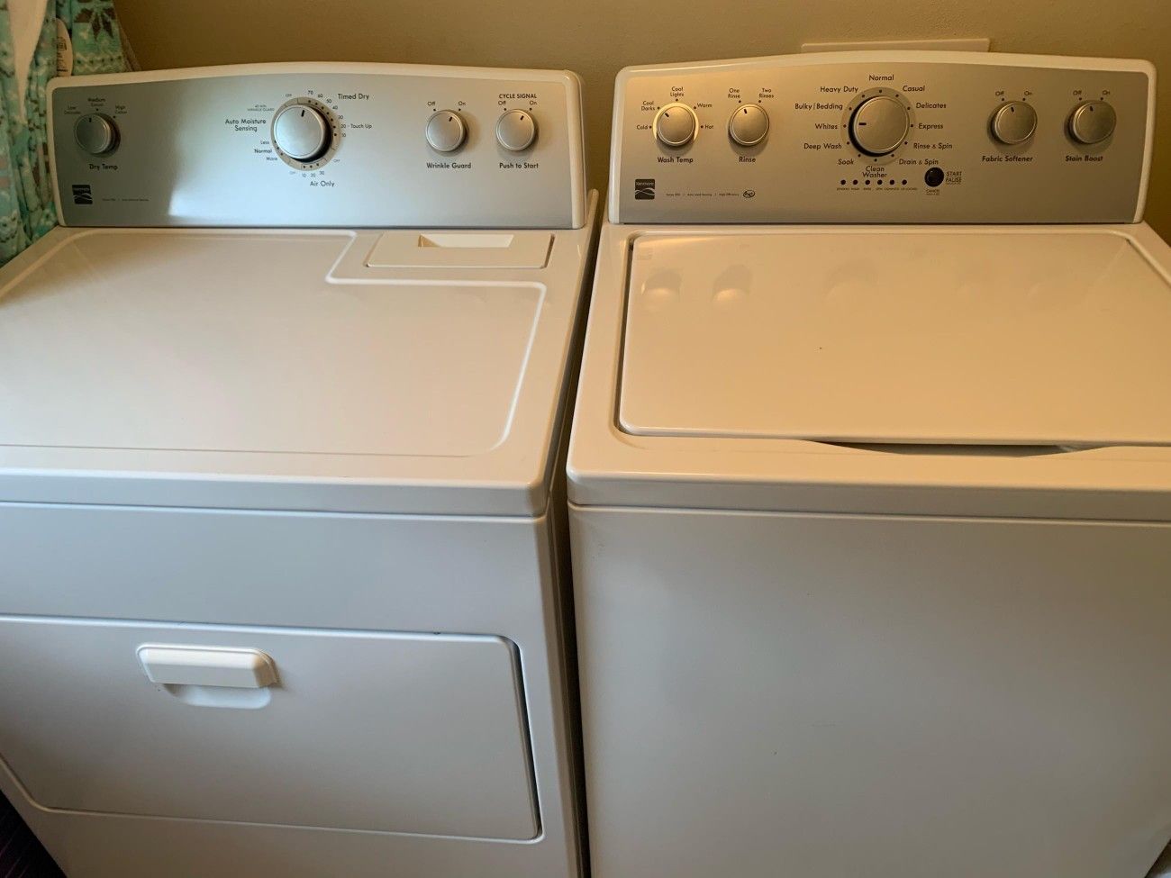 Washer and dryer