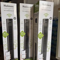 36” Tall Tower Fan Smart Fan With Remote And Phone Controlled Voice Over Alexa Compatible