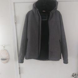 TOMMY Hilfiger  HOODY JACKET,   Size Small to Medium,  NEW,  Was wrong Size. LETTING IT GO  For Only $50.00   Purchased New for over $100.00  AGES,  1