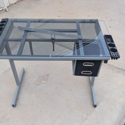 Glass Art Desk