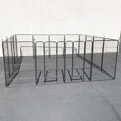 $270 (New in box) Large 10x10 FT Heavy Duty 48” Tall 16-Panel Pet Playpen Dog Crate Kennel Exercise Cage Fence 