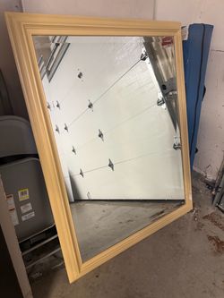 Large Beige Mirror