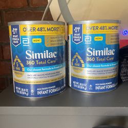 Two 30.8 oz  Similac Cans For 65