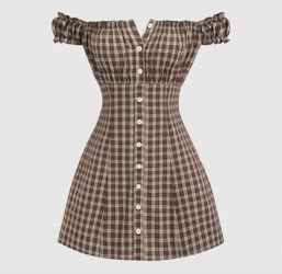 brown dress