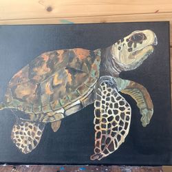 Sea Turtle Original Painting 