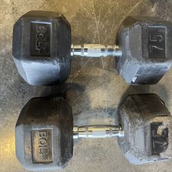 Rubber Coated Dumbbells 