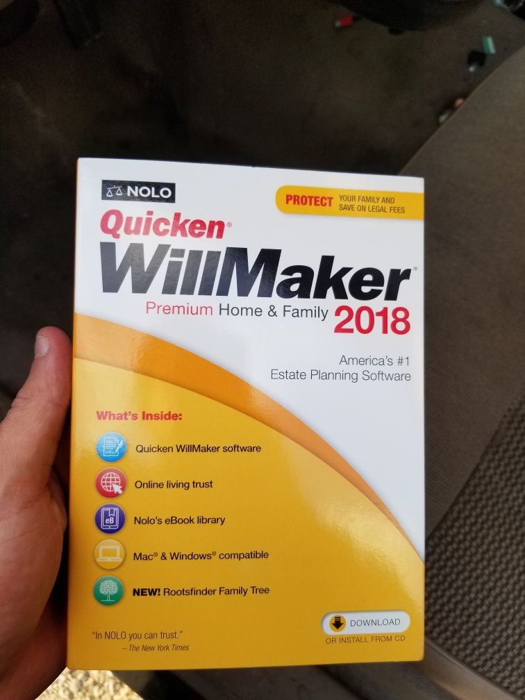 2018 Quicken Willmaker Premium