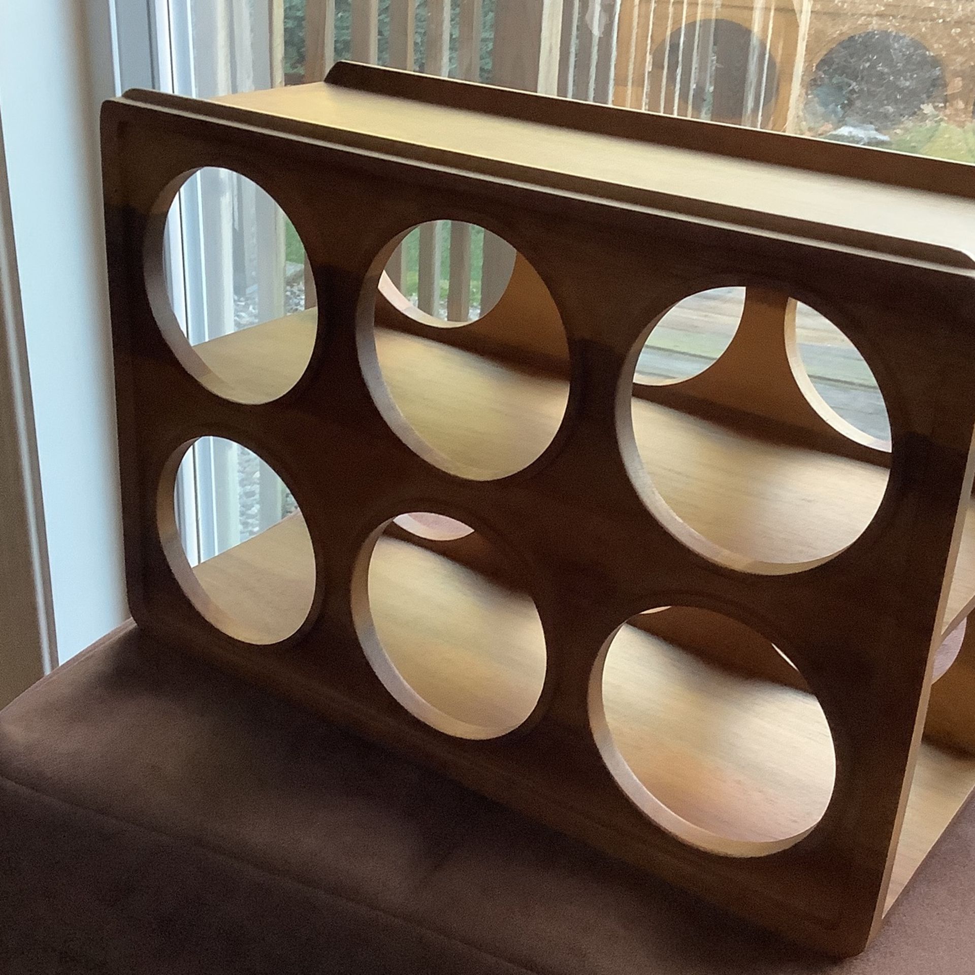 Acacia Wood 6 Wine Bottle Rack