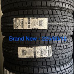 (4) - 225/60/18 Dunlop Winter Maxx SJ8 Snow Tires