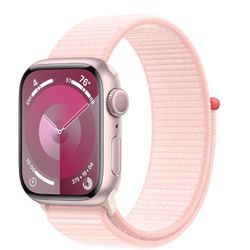 Apple Watch Series 9 - Pink W/ Sports Band