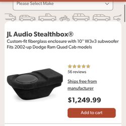 JL Audio Stealthbox & JL Audio  Amp.  Sold All Together! 