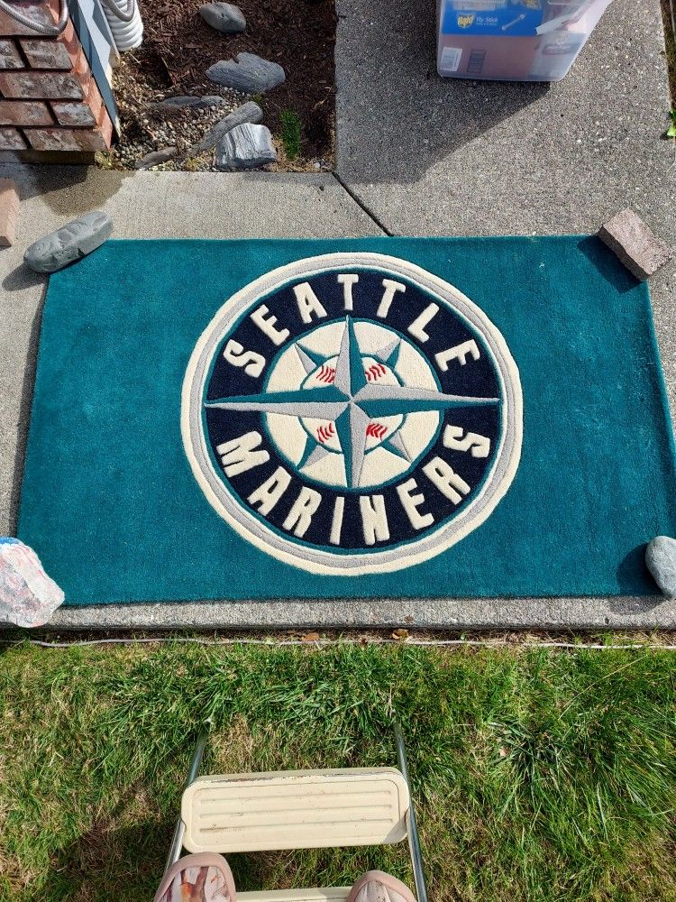 3'x5' Beautiful Seattle MARINERS rug 