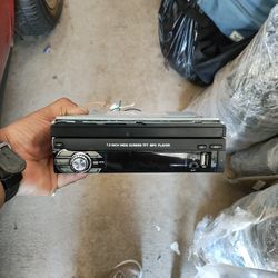 car stereo in-dash 7-in flip up