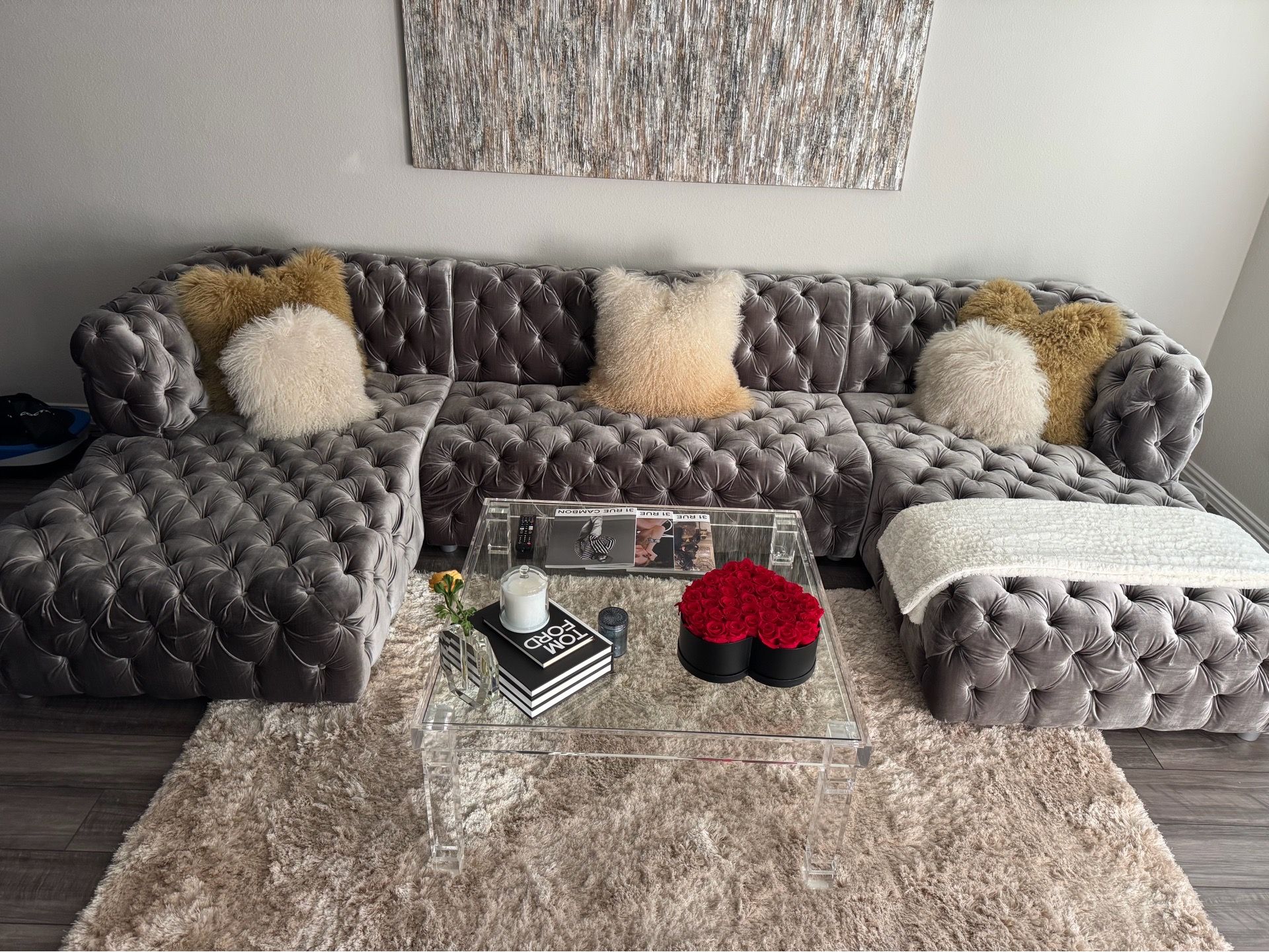 Velvet Sectional