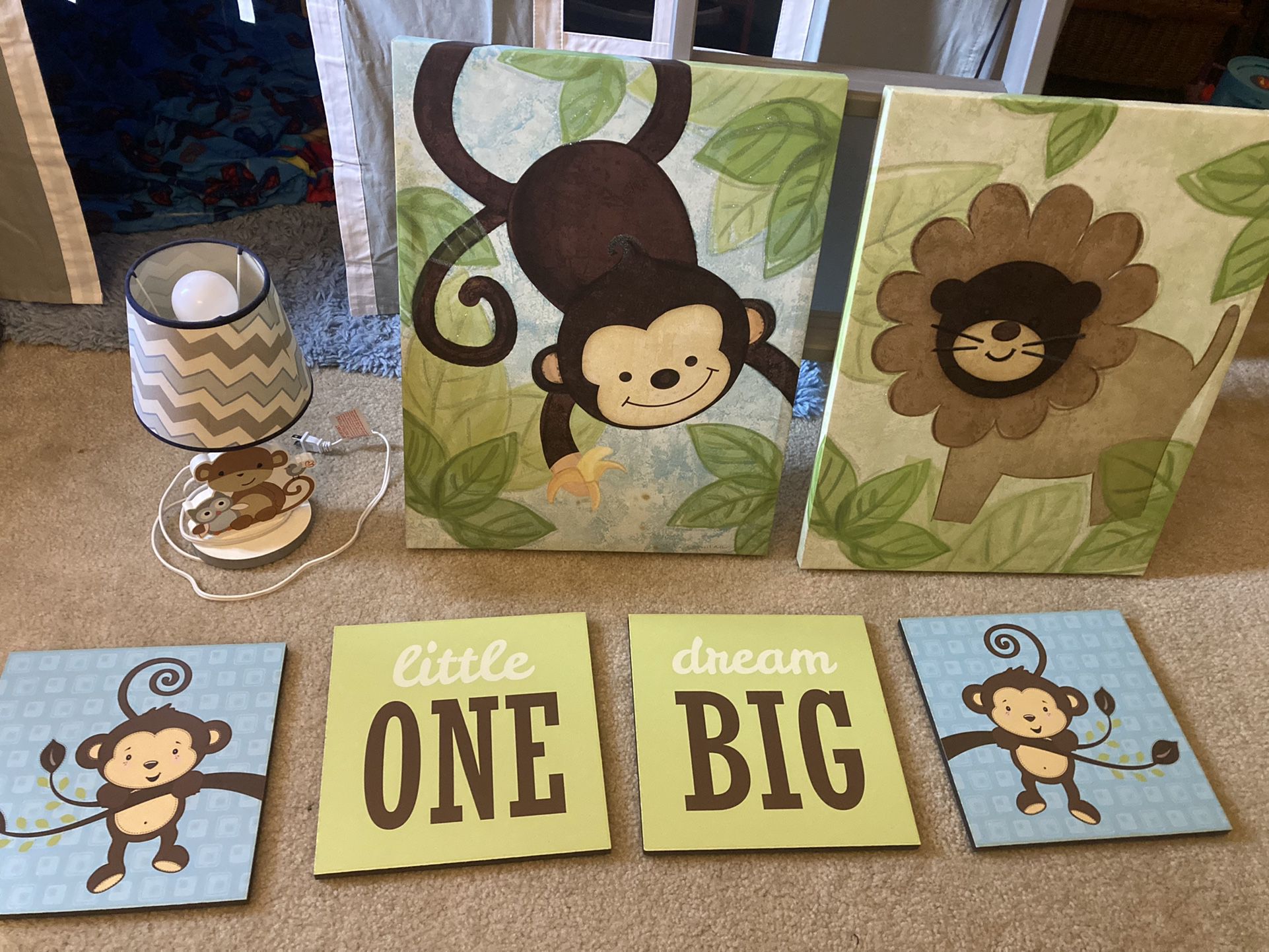 Monkey/Safari Themed Nursery Decorations