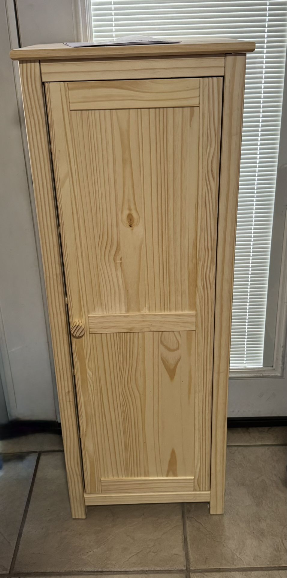 Unfinished Natural Pine Wood Accent Cabinet (48 in. H x 18 in. W x 15 in. D)