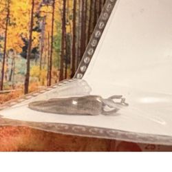 Silver chili paper  Pendant Charm. Vintage. 1960s