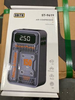 Portable 150 PSI Cordless Tire Inflator Air Compressor with Digital Display