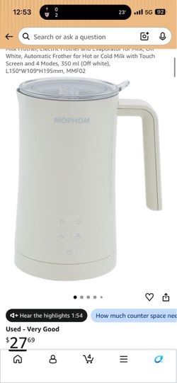 Mophom Electric Milk Frother