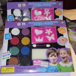 Face Painting Kit With Stencils NEW 