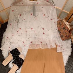beautiful see through top