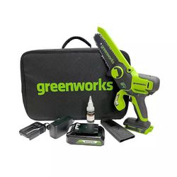 Greenworks Pruner And Battery