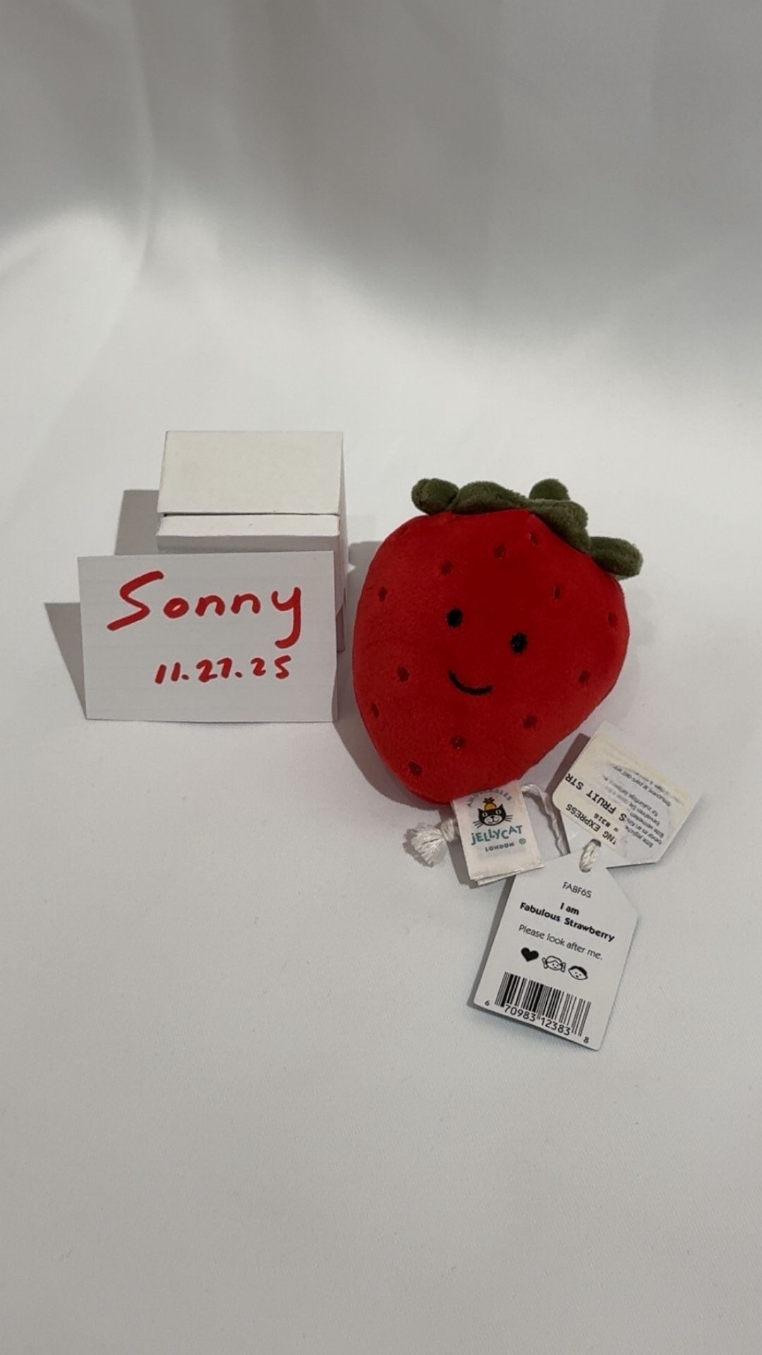 Jellycat Fabulous Strawberry RETIRED New With Tags 