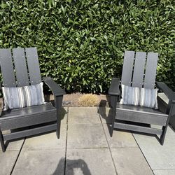 4 Aria Adirondack chairs.