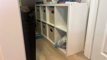IKEA White Storage Cubby Tower