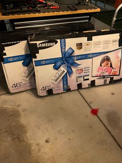 FREE – Two Samsung 46” TVs (As-Is)