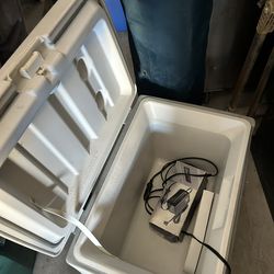 Electric Cooler With Charger Camping Fishing Company Etc