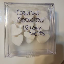 Homemade Coconut Snowball Wax Melt 18 Count And Tray 