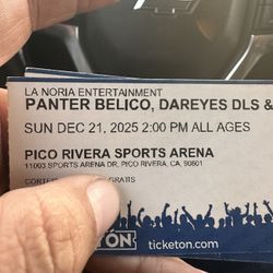 Panter Belico Tickets