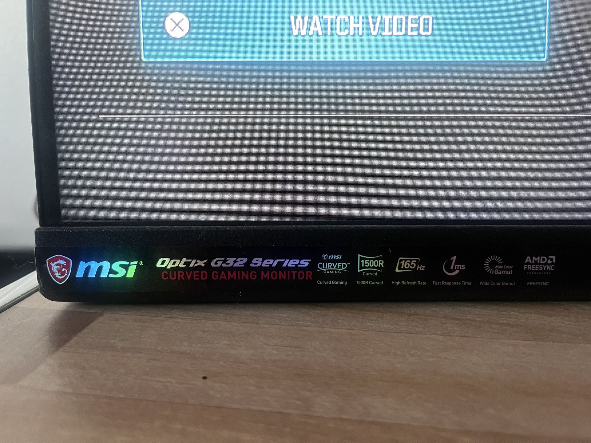 Brand new MSI optics G32 series curved gaming monitor